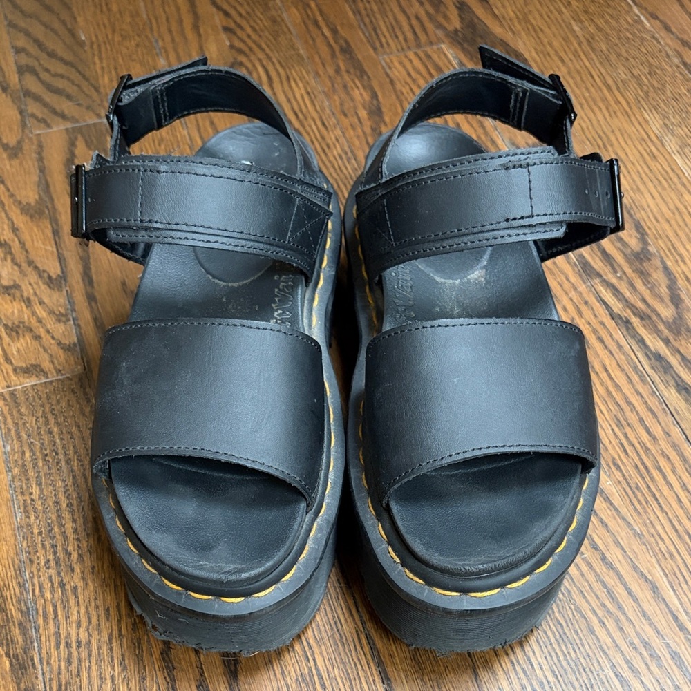 Dr. Martens Black Platform Sandals - Voss Quad